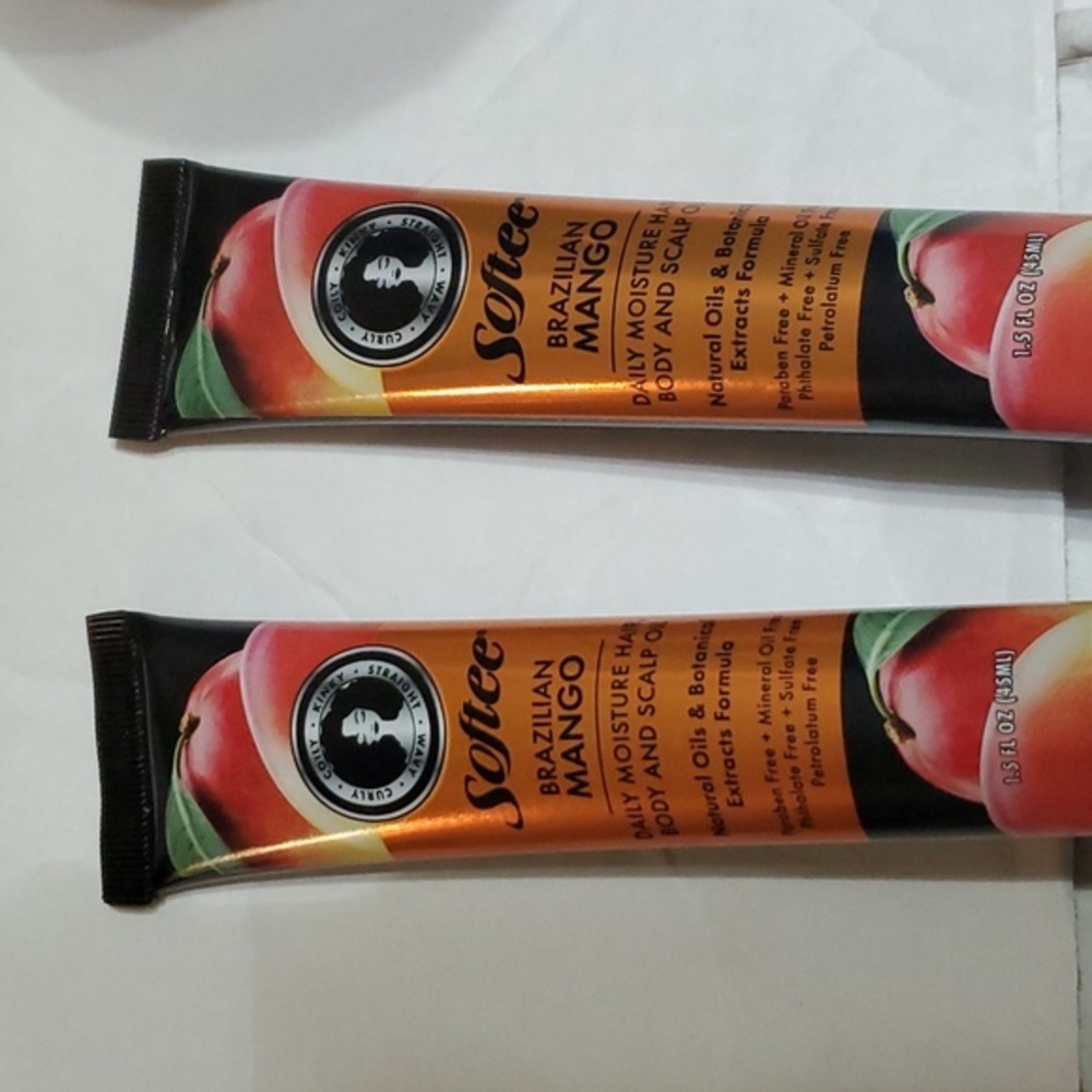 2 pack nourishing Brazilian luscious moisturizing Mango Hair, Body & Scalp oil